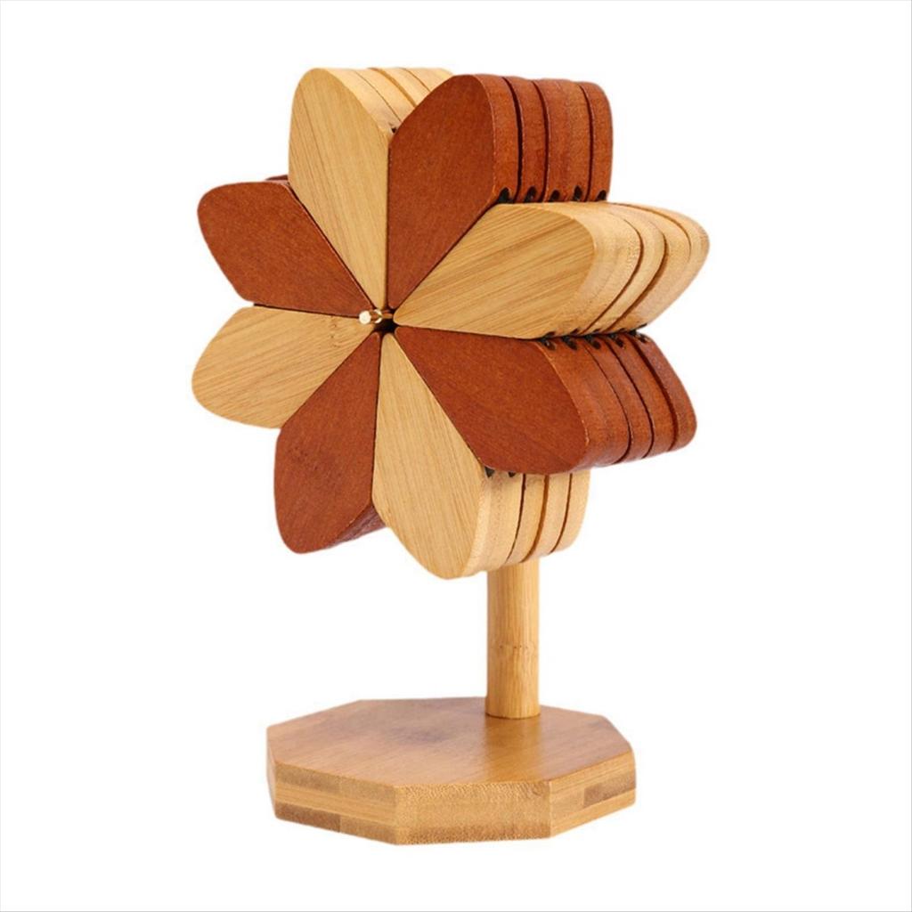Juego de 5 Manteles Individuales 2025+ con Posavasos de Diseño de Molino de Viento para Mesa de Comedor