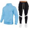 220g Solid Color Pullover Men's Women's Hoodie Sports Set Fleece Hooded Sweatshirt