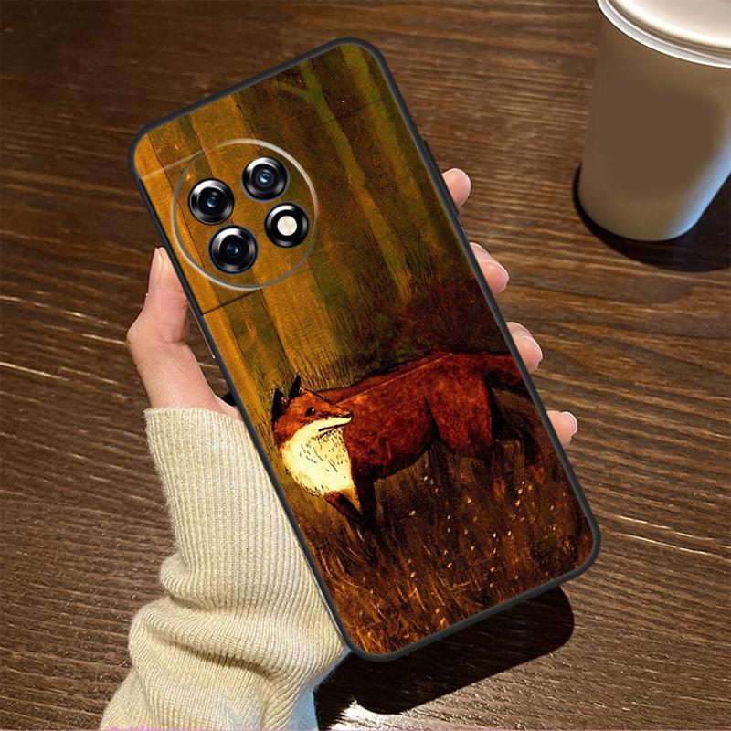 Winter Fox Foxes Case For OnePlus 13T 10T 8T 10R 13R 15 R 13 12 11 9 10 Pro Nord CE 5 2 3 4 Lite N20 N30 Cover