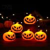 Durable Plastic Holiday Ornaments 3Pcs Halloween LED Pumpkin Light, Spooky Ghost Hanging Celebration Wall Hangings Decor for Bar, Glowing Haunted