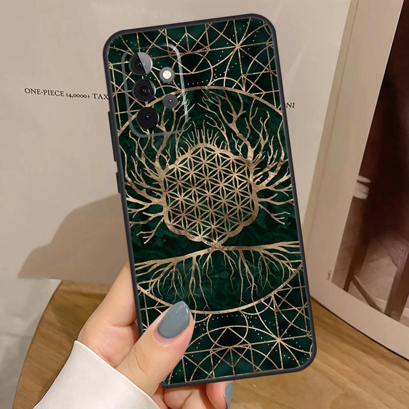 Livets Blomma I Lotus Pastellfodral För Samsung Galaxy A56 A36 A16 A06 A13 A33 A53 A52 A32 A12 A54 A34 A14 A35 A55 A17 A15