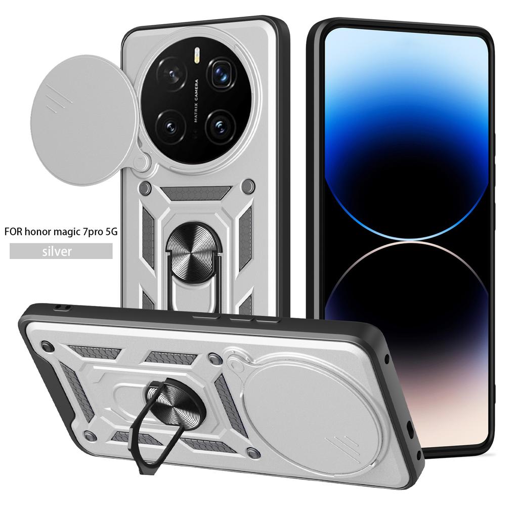For Honor Magic8 Pro Case Honor Magic7 Pro Magnetic Ring Holder Armor Phone Case Magic 7Pro 8pro Slide Camera Protect Back Cover
