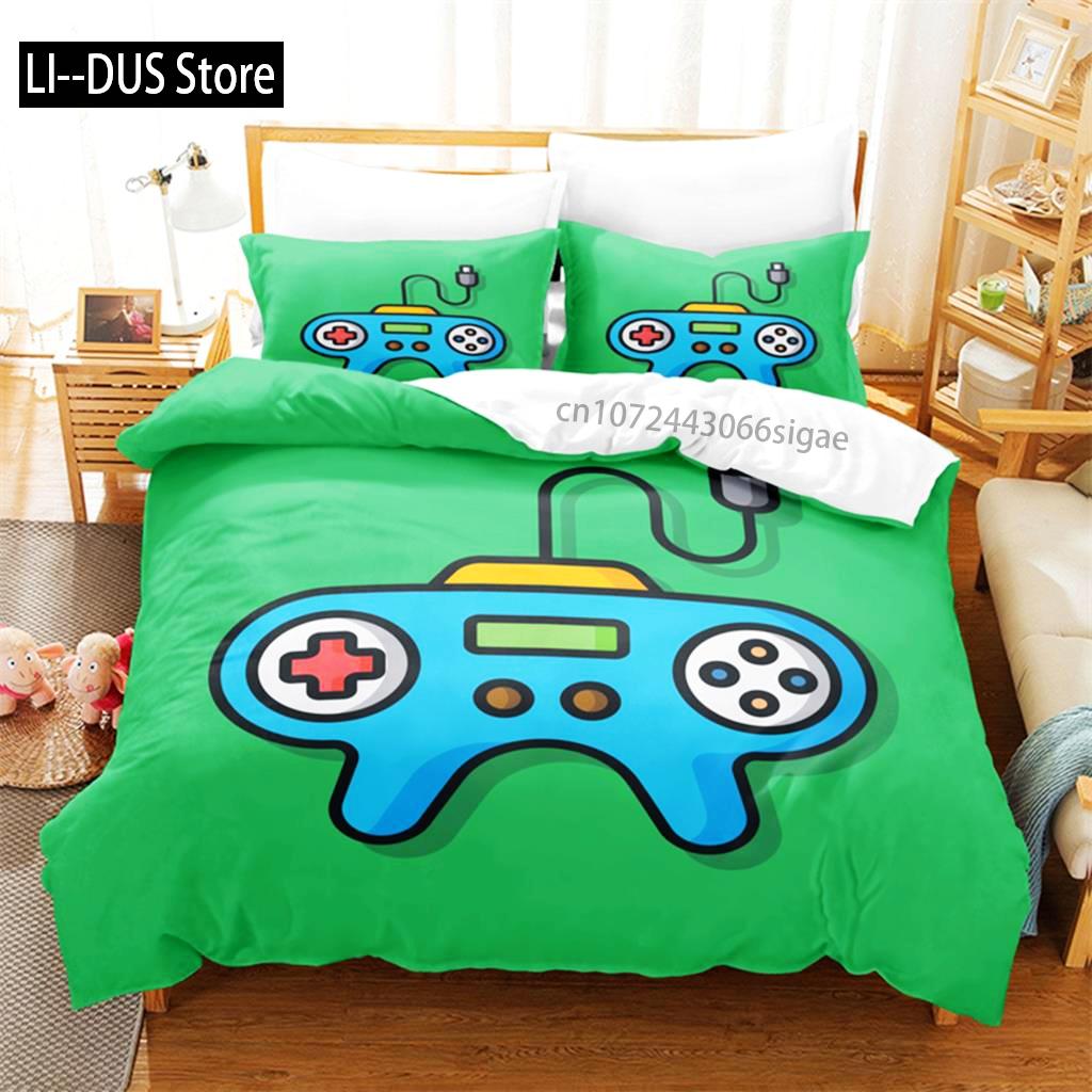 Cartoon Game Machine Bedding Set Duvet Cover Set 3d Bedding Digital Printing Queen Size Bedding Set Fashion Design