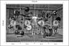 Photomural Woman Floating Between Sports Equipment Structural Vinyl 312x219