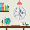 Early Education Enlightenment Learning Wall Clock Living Room Punch-free Kindergarten Wall Hanging New Clock Children's Room Silent Clock
