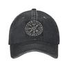 Viking Mythology Vegvisir Shield Valhalla Denim Cap Casual Baseball Caps Adjustable Hat Summer Unisex Baseball Hats
