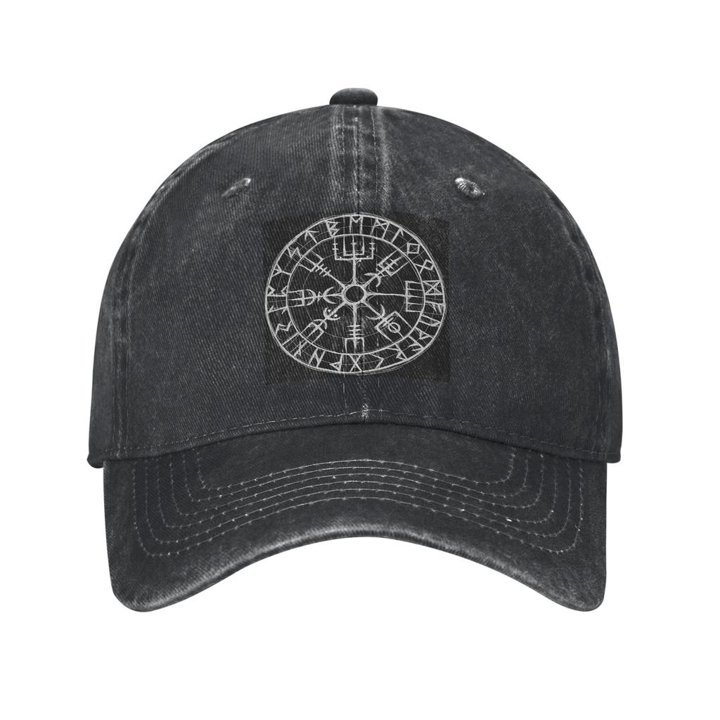 Viking Mythology Vegvisir Shield Valhalla Denim Cap Casual Baseball Caps Adjustable Hat Summer Unisex Baseball Hats