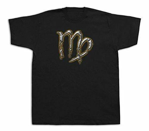 Virgo Zodiac Horoscope star signs T shirt Astrology SYMBOL Universal charm tee S