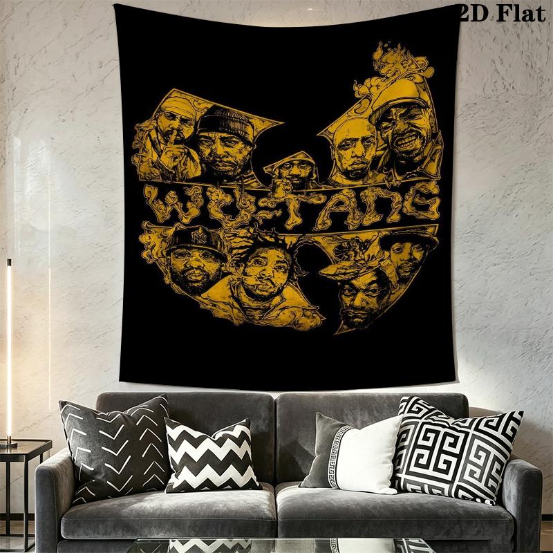 Tang Clan Wall Tapestry Aesthetic Wall Hanging Printed Fabric Blanket Decorative Tapestries for Bedroom Living Room Home Decor