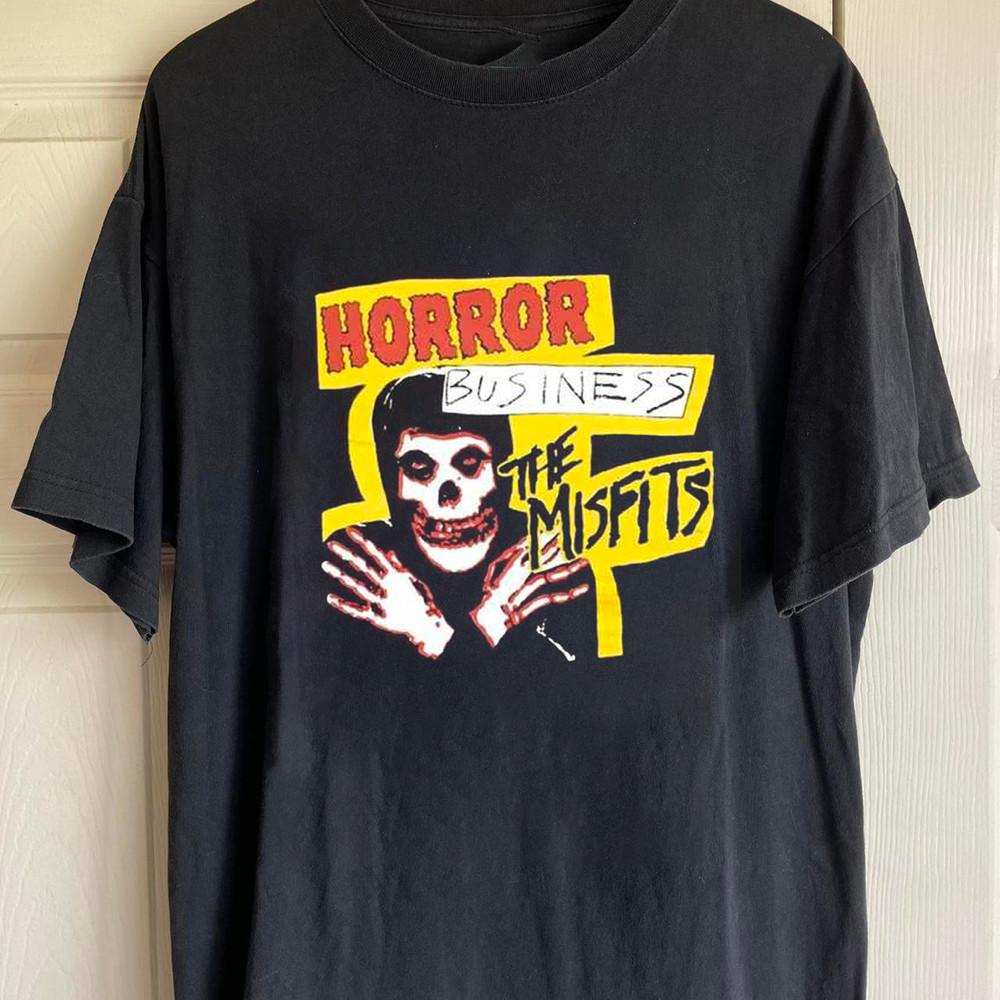 Винтажная футболка унисекс группы Misfits Horror Business Размеры от S до 5XL-SE046 БЕСПЛАТНАЯ ДОСТАВКА XXL