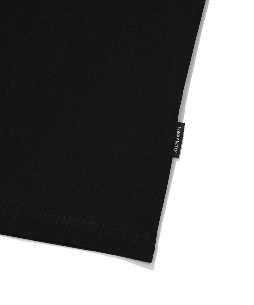 WACKY WILLY Ace Short Sleeve T-Shirt Black