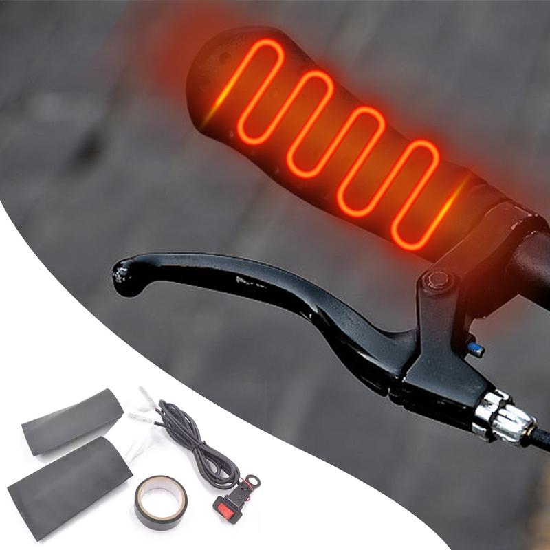 12V Motorcycle Heated Grips Handlebars Removable ATV  Motorcycle Handle Bar Warmer Electric Heated Grip Cover Winter Warmer CZECH REPUBLIC