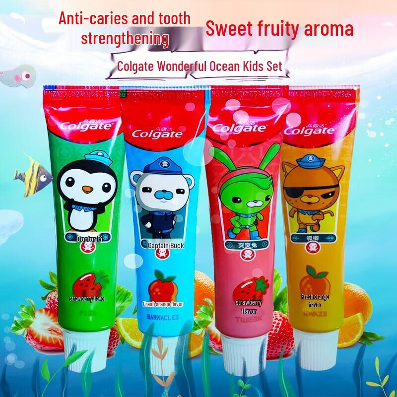 Colgate Miaomiao Kids Fluoride Toothpaste Set