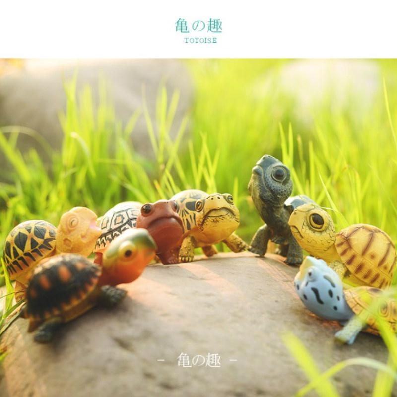 1pcs Cartoon Land Tortoise Big Head Turtle Diamond Turtle Hand-made Figurines Fish Tank and Aquarium Decorations