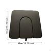 PVC Commode Seat Cushion Toilet for Bedside Seats Black Replacement Soft Pad