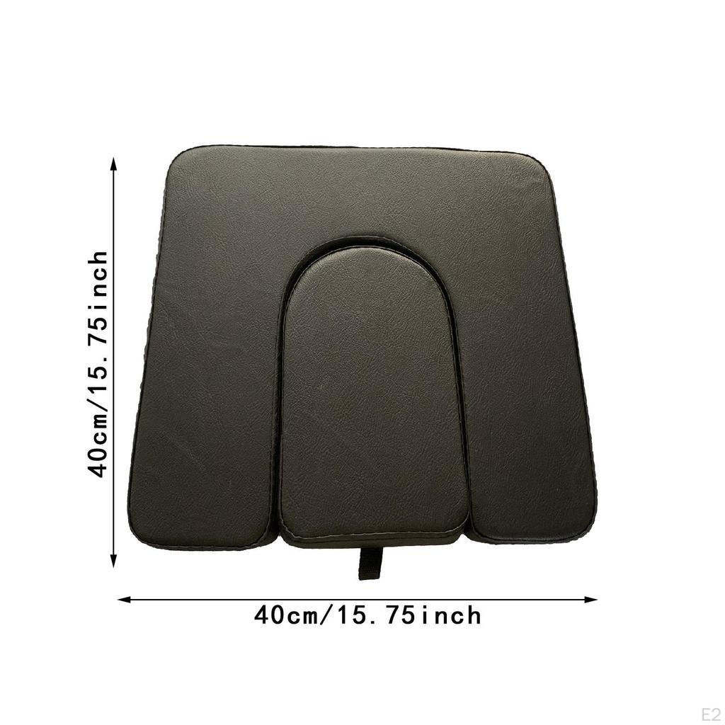 PVC Commode Seat Cushion Toilet for Bedside Seats Black Replacement Soft Pad