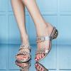 Fashion Rhinestone Summer New Women Slippers Bohemia Vacation Beach Shoes Low Heel Sandals Open Toe Women's Outdoors Flip Flops