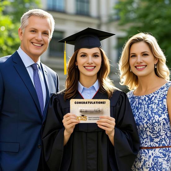 Graduation Money Holder Class of 2025 Congrats Grad Cash Holder with Plastic Cover Graduation Gift Card
