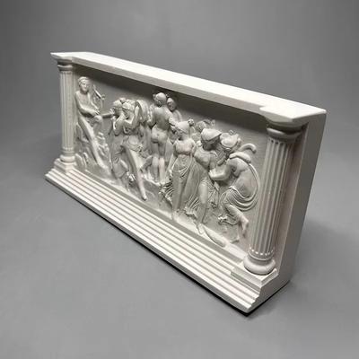 Dancing Muse Stereoscopic Printmaking Figures Relief Plaster Statue Desk Decoration Characters Sculpture Room Aesthetic Decor