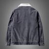 Herbst und Winter Herren Plus Samt gepolsterte Plus Size Jacke Herrenjacke