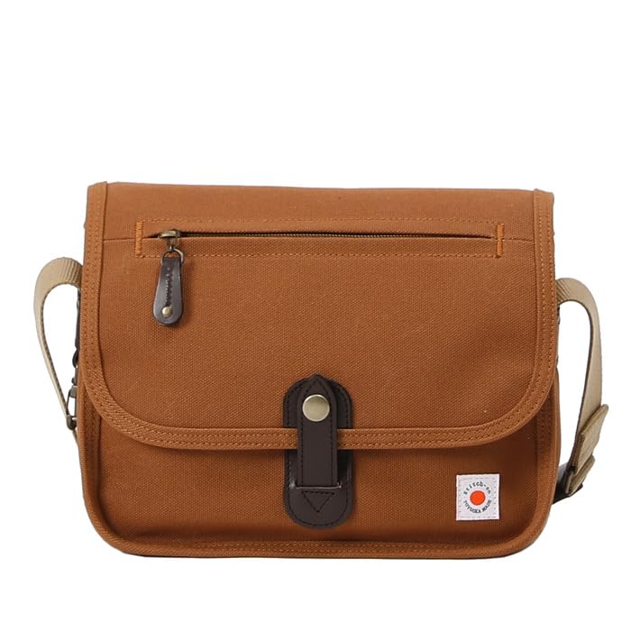 

Stitch On Canvas Shoulder Horizontal Flap Shoulder Camel Bag, Bag,