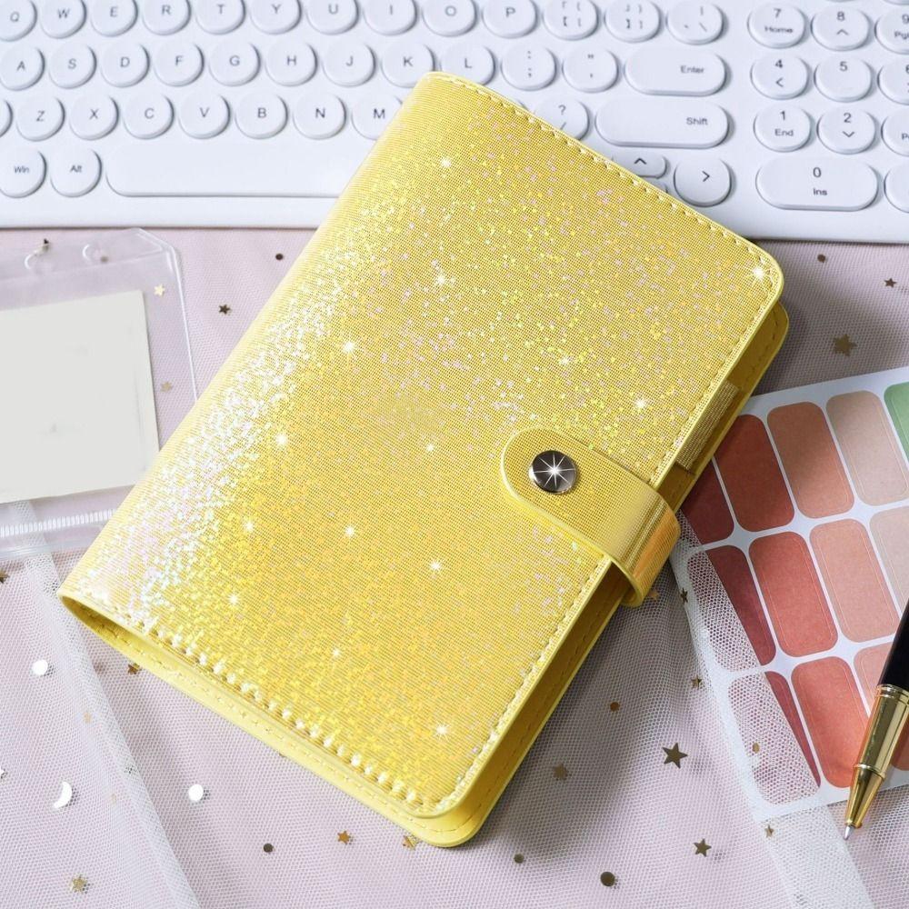 Soft Leather A6 Budget Binder 6 Hole Binder Pockets Cash Envelope Binder Financial Management