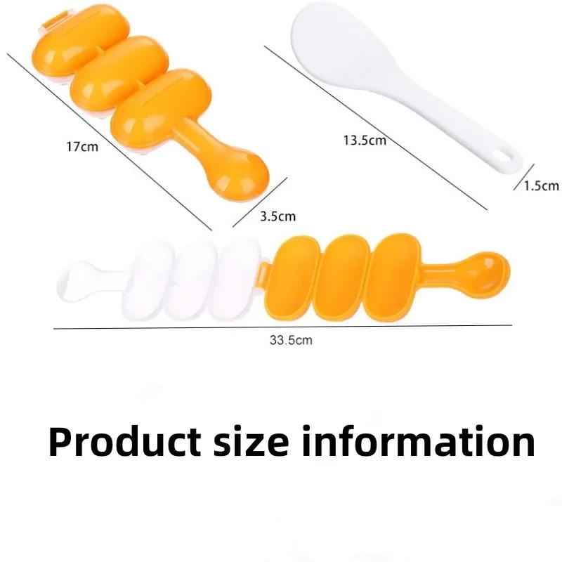 Rice Ball Molds Sushi Mold Baby Rice Vegetable Ball Mold Kids Lunch Creativity DIY Maker Mould Kitchen Sushi Tools Accessories