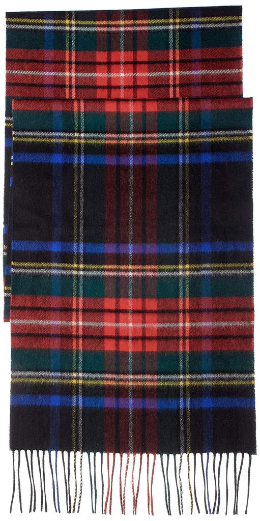 Johnstons Cashmere Scarf WA57 KU0324 Black Stewart UK ONE Women's (-) [Used]