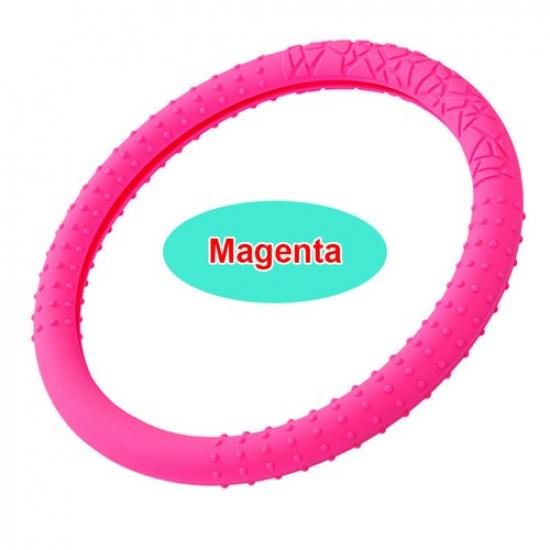 Silicone Car Steering Wheel Cover Wrap For 37-38CM M Size Hand Bar Protector