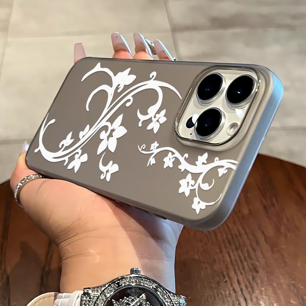 Beautiful Simple Flowers Phone Case For Iphone 17 14 11 13 12 Air 16 15 Pro Max Stylish Anti-Drop Protective Personality Funda