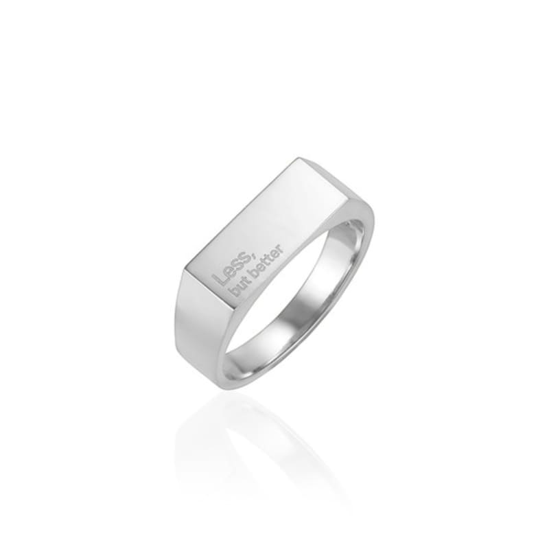 LUNNE Silver 925 Flat LESS BUT BETTER Ring #LSR24