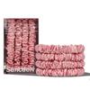 4PCS 100% Silk Watermelon Red Scrunchies Hair Ties Hair Scrunchies Women Hair Accessories