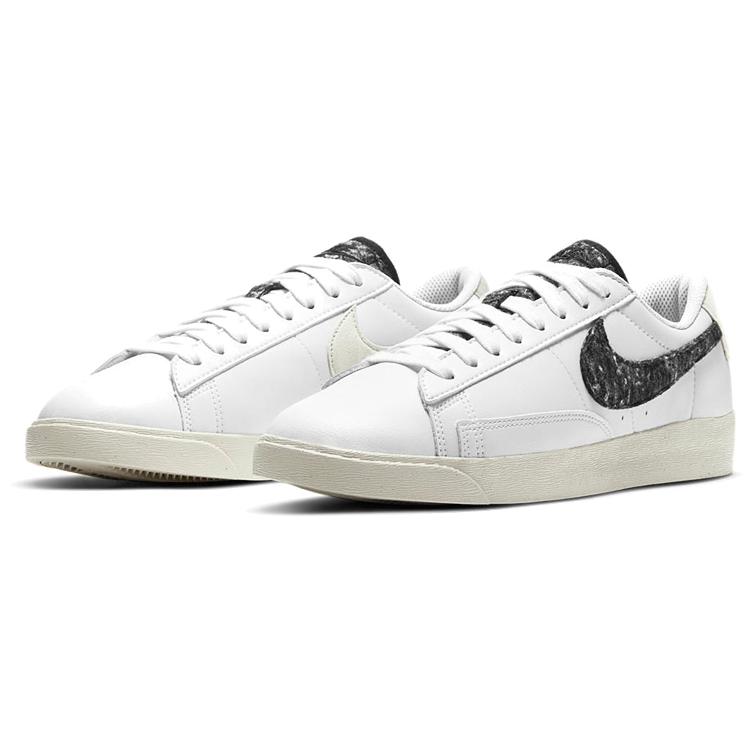 New Nike Blazer Low Se 'Recycled Wool Pack White Black' Women's DA4934-100