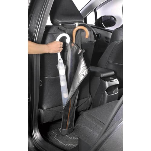 CARMATE Car Umbrella Holder, Holds 4 Umbrellas, Comes with Dividers, Separately Stores Umbrellas and Wet Umbrellas DZ492