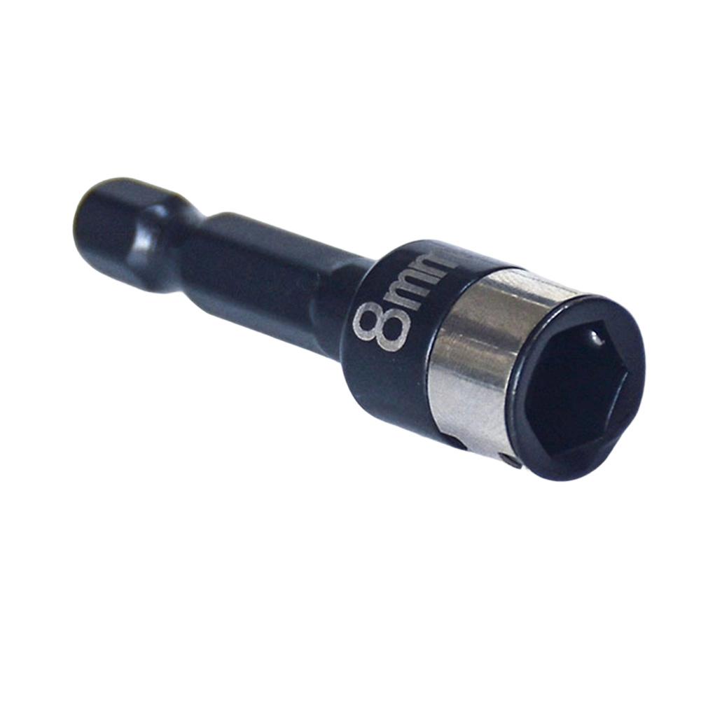 1/2pcs 8mm No-magnetic Steel Ball Sleeve Screwdriver Socket Bit Hand Drill Hex Shank Driver Adapter Woodworking Tools