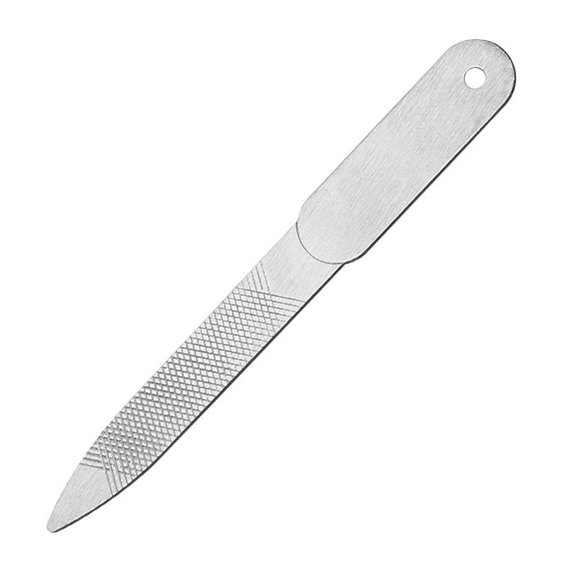 Hot Sale Professional Double Side Stainless Steel Nail File Custom Logo Mini Manicure Tool for Polishing Factory Supply серебряный