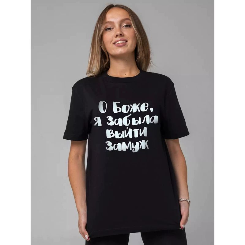 Fashion Style New Arrival Letters Print Loose Casual Short Sleeve Cotton T-shirt Top Loose Printed T-shirt