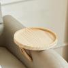 Fruit Tray 1pcs with Stand Folding Breakfast Cake Stand Dim Sum Candy Storage Tea Fruit Tray Decoration for Couch Arm