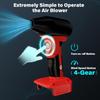 Mini Jet Blower Portable Violent Turbo Fan for Milwaukee 18V M18 Battery, 4-Speed Wireless High Speed Handheld Fan, for Computer Key Board