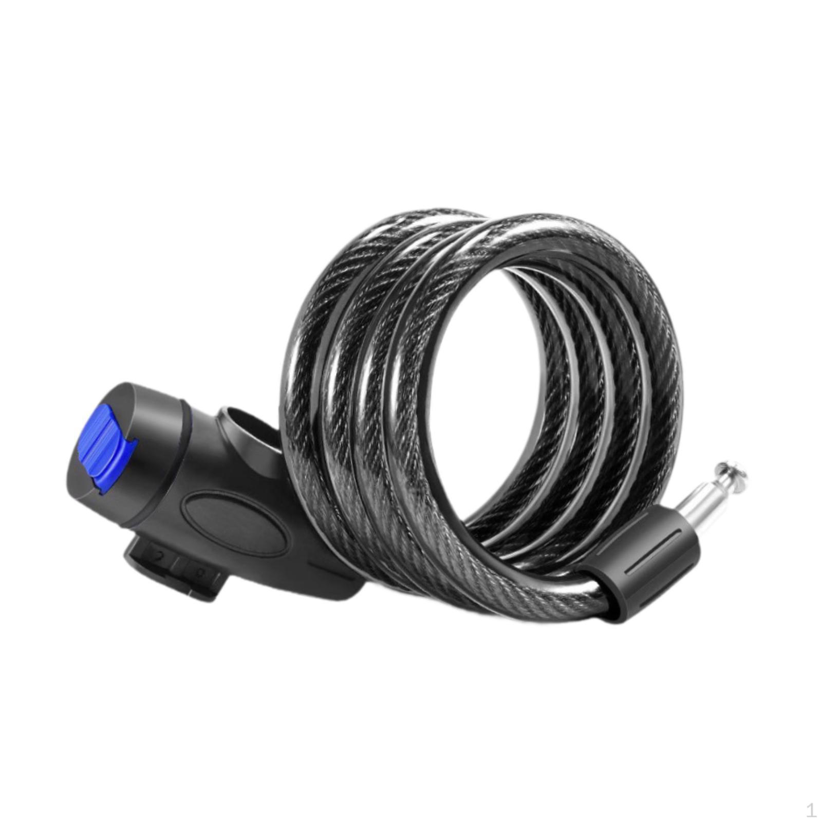 Coiling Cable Lock Bicycle for Cycling