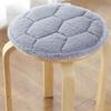 Thicken Plush Stool Pads Simple Solid Color Winter Home Decoration Anti-slip Seat Mats Round Dining Chair Sitting Cushion