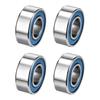Uxcell 686 2RS Miniature Deep Groove Ball Double Rubber ABEC7 Blue Bearings, 6x13x5mm, Bearings, Shielded, Steel, 4pcs,