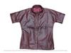 Burgundy Women Soft Leather Shirt Real Lambskin Handmade Stylish Formal Casual
