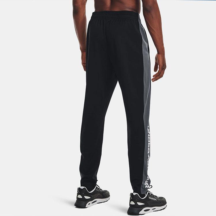 Under Armour Logo Panel Lace-Up Joggers Men Bottoms Black 1366213-001