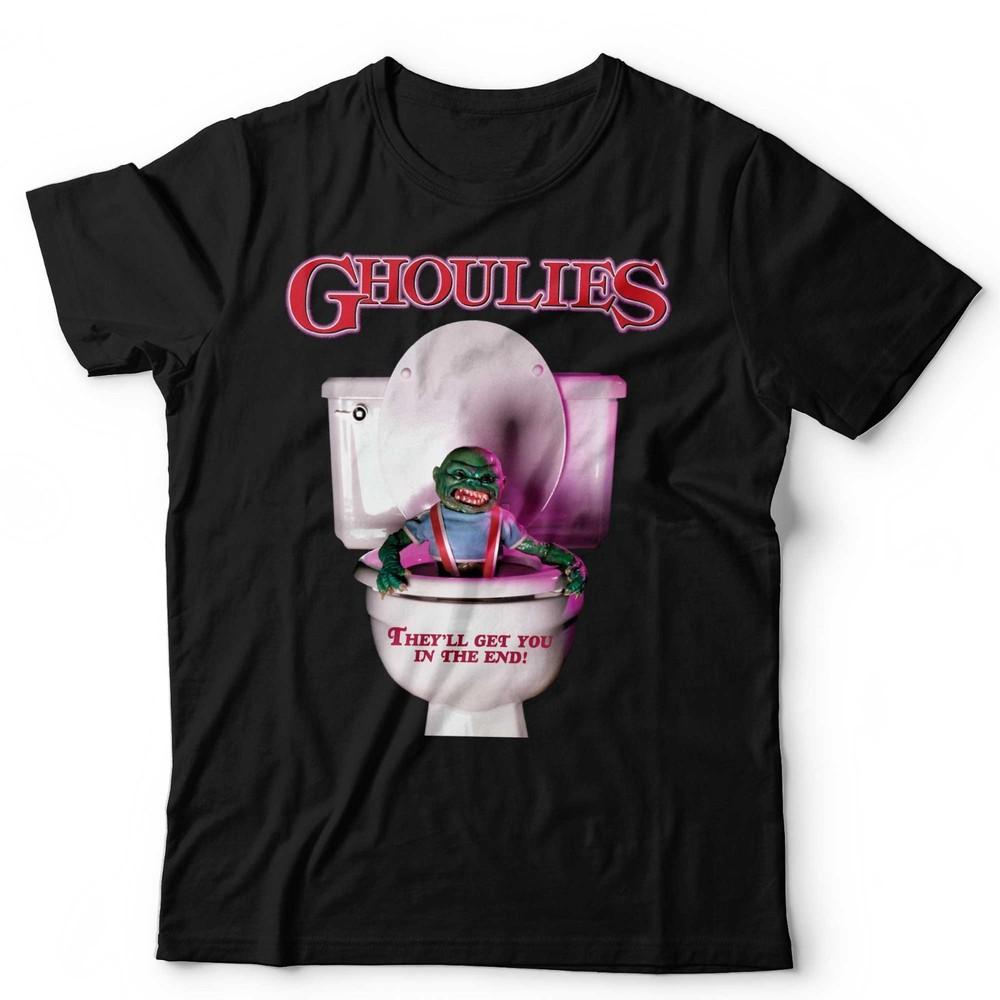 T-shirt Ghoulies Film Horror Cult Classico Anni '80 Maglietta Retrò Divertente Halloween