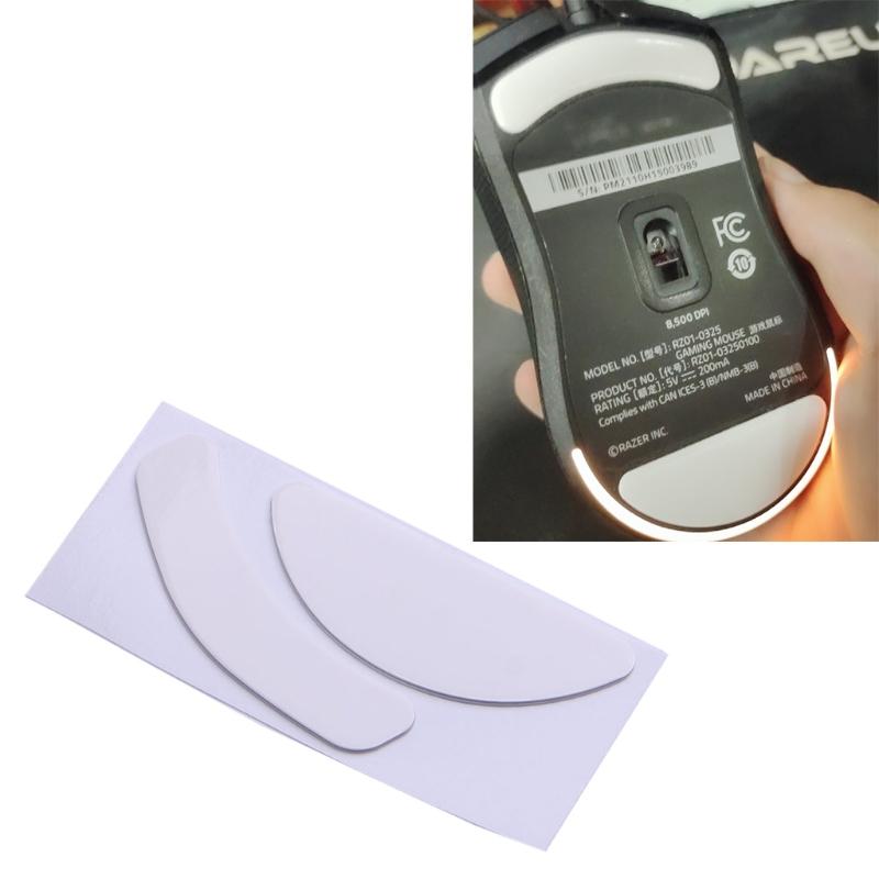 1Set Mouse Feet Mouse Skates Stickers Pad Rounded Glides Curved Edges Mouse Feet Replacement for Razer Viper Mini Mouse