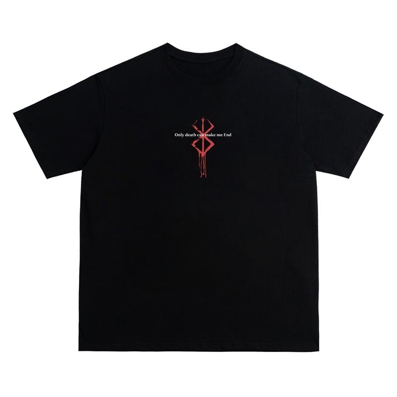 Cotton Short-sleeved T-shirt Heavy and Loose Retro American Style Suitable for Both Men and Women