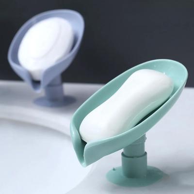 Leaf Shape Soap Box Drain Soap Holder Box Bathroom Accessories Toilet Laundry Soap Box Bathroom Supplies Tray Gadgets