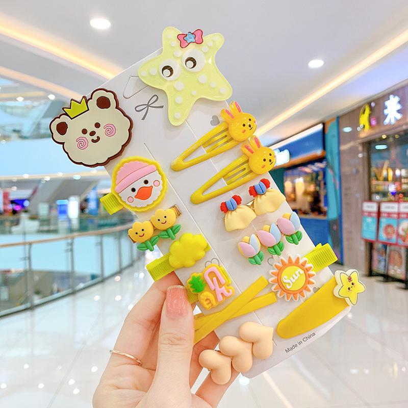 Set of 50 Pink Cute Hair Clips – Sweet Girly Bangs Clips, Japanese Cartoon Hair Accessories