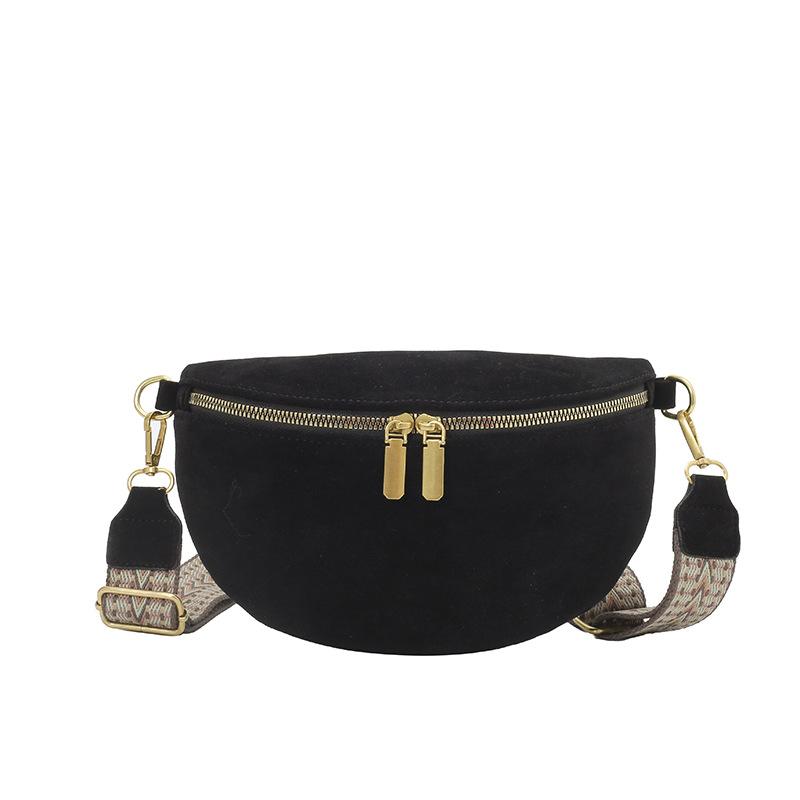 New casual bag women's fashion fanny pack simple retro versatile shoulder crossbody large capacity breast bag